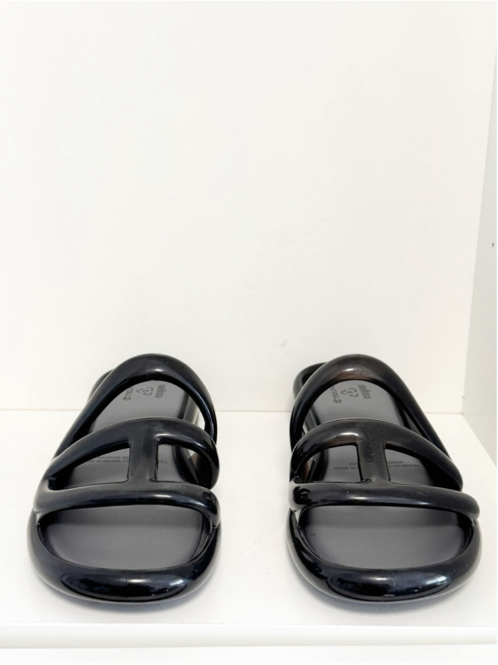 New Melissa x Telfar Jelly Slide Black size 8 - Picture 5 of 7